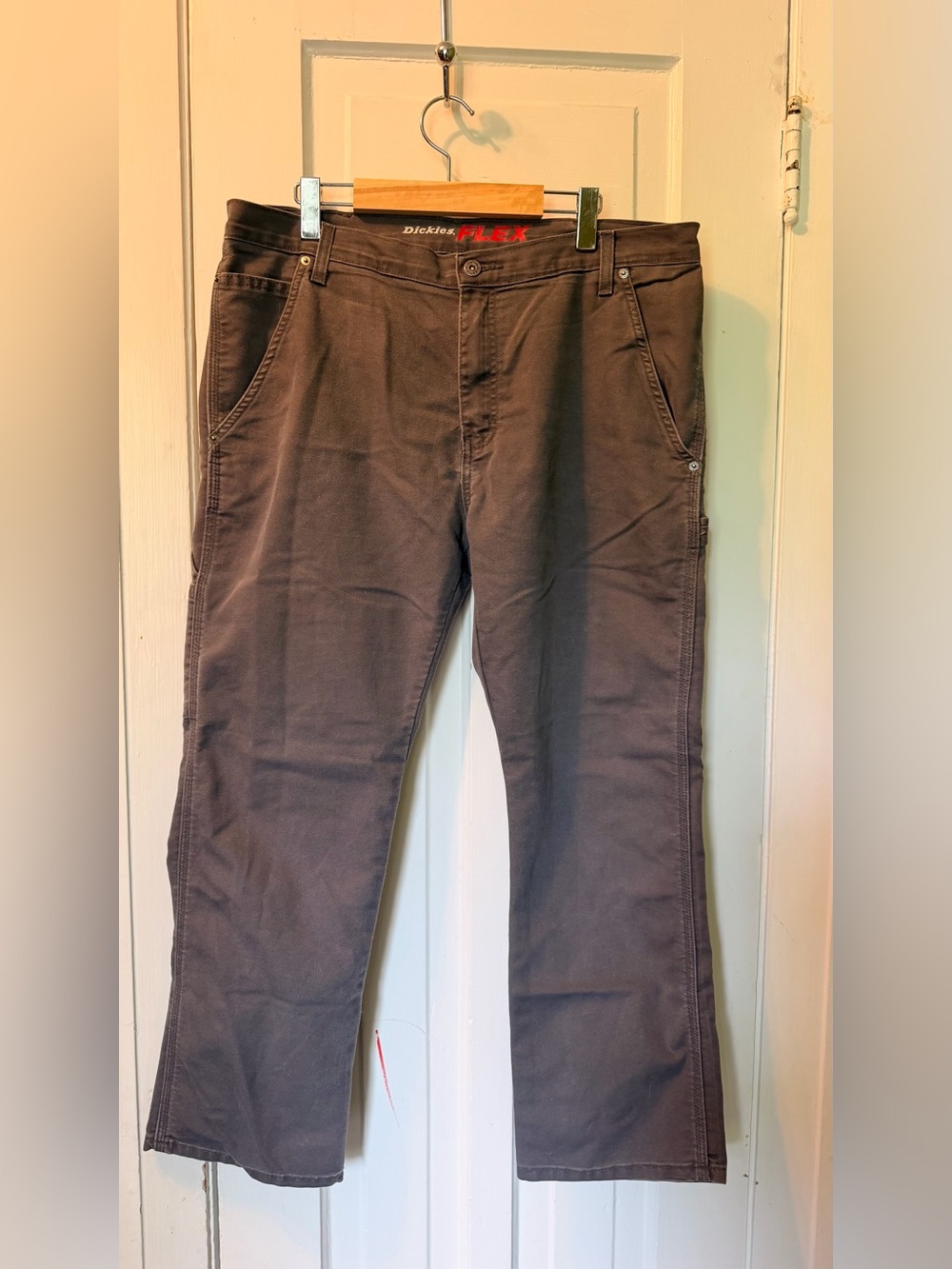 Dickies Men's Flex regular fir Cargo Stretch Pants in Grey